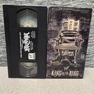 WWF King of the Ring VHS Tape - Black No Mold And Tested